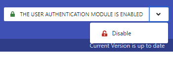 Disable the module from the generator